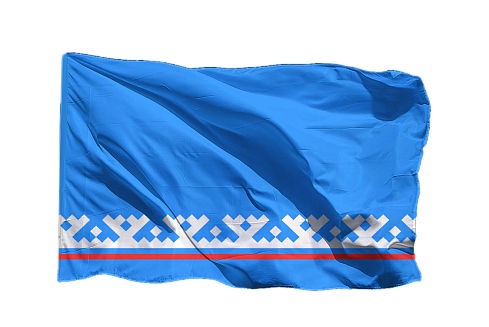 Флаг ЯНАО - Ямало-Ненецкого автономного округа