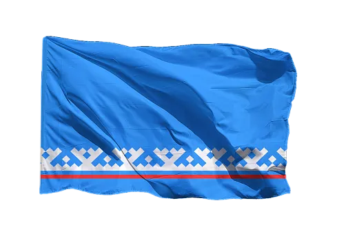 Флаг ЯНАО - Ямало-Ненецкого автономного округа